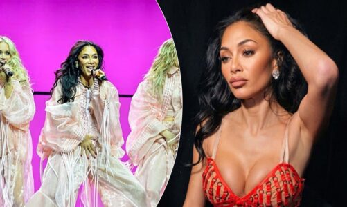 Nicole Scherzinger sjell elegancën sensuale me të kuqe në turneun e Pussycat Dolls